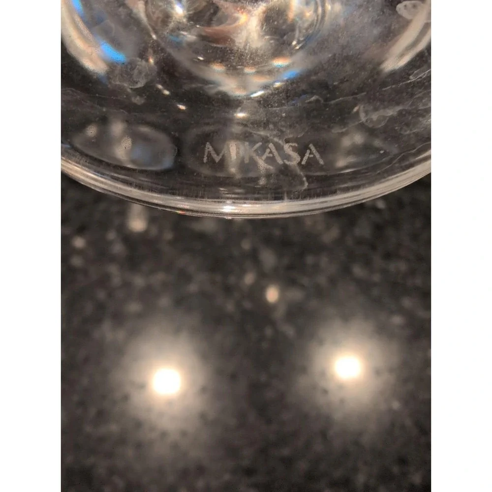 Vtg Mikasa Crystal Stephanie Water Goblet 7 1/2